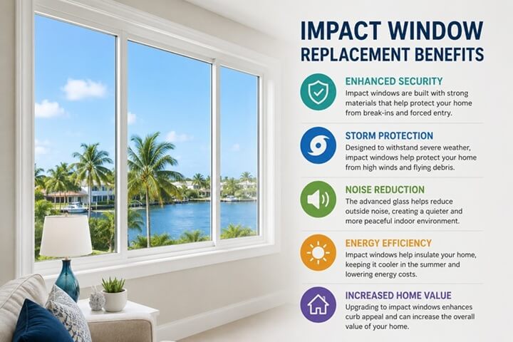 benefits of impact window replacement in Sarasota, FL